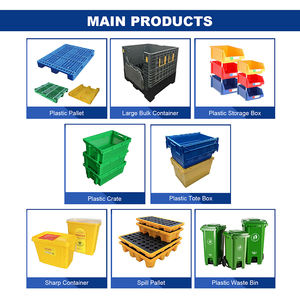 Contenedores de <span class=keywords><strong>Basura</strong></span> de Plástico al por Mayor, Contenedor de Residuos Industrial Rectangular para Interiores de 50L~1100L, Contenedor de Almacenamiento de Plástico Grande con Ruedas - Product Image 5