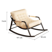 Chaise inclinable pour maison moderne nouveau canapé paresseux avec balcon et dossier de salon chaise berçante pour sieste adulte pour le ménage