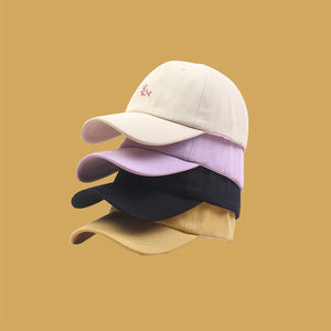 หมวกเบสบอลปักลายแบบกำหนดเองราคาส่งถูก สีชมพู ทรงพอดีตัว ผ้าฝ้าย 100% หมวกทรงพ่อ 6 แผง ใช้กลางแจ้ง - Product Image 2