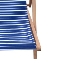 Chaise longue pliable de style européen avec dossier, taille personnalisable, résistante aux intempéries, en tissu Oxford 600x600D et bois de hêtre