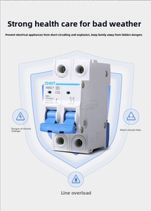 चिंट स्टॉक nbe7 लघु सर्किट ब्रेकर 2 पी एयर स्विच छोटे पावर स्विच डी प्रकार रक्षक mcb - Product Image 4