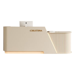 फैशन स्टोर प्रशिक्षण संस्थान लकड़ी सौंदर्य सैलून रिसेप्शन डेस्क सरल आधुनिक डिजाइन दुकान प्रशिक्षण काउंटर - Product Image 5