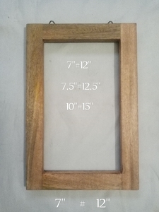 Wooden <b>Shadow</b> <b>Box</b> Frame Hanging Photo Display <b>Box</b> Unfinished Natural Wood Picture Frame Custom Size - Product Image 1