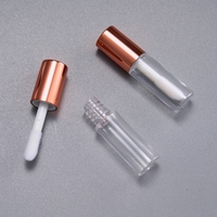 En stock Vide Rose Or Rond Carré mini Brillant à Lèvres Contenants pour Liquide Tube Récipient pour Échantillon Cosmétique Liquide