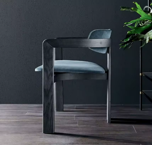 Sedia da Pranzo Moderna in Legno Massello Design Minimalista <span class=keywords><strong>Sedie</strong></span> in Tessuto Vellutato per <span class=keywords><strong>Soggiorno</strong></span> <span class=keywords><strong>Cucina</strong></span> e Ristorante - Product Image 3