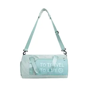 Female Dry Wet Separation Luggage Travel Bags Travel Bag Waterproof nylon Swimming Suit Pink Travel Duffel Bag