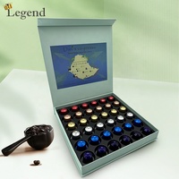 Boîte cadeau magnétique pour café, taille personnalisée, impression, emballage pour capsules de café en poudre, boîte vide pour 36 capsules de café, boîte cadeau