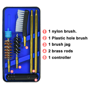 Kit de nettoyage pour pistolet 9mm .40 Cal .. 45 Cal. Brosse Jag Nettoyage Patches Pistolet Petit 9mm - Product Image 4