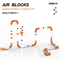 Kit de Construction Électronique STEM Air Power pour Enfants : Blocs de Construction, Circuit de Tuyaux, Aide à l'Apprentissage Scientifique et Cadeau