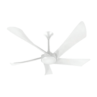 Ventilateur de plafond LED 54 pouces à haut rendement énergétique, ventilateur de plafond BLDC en cuivre pur avec lumière LED et télécommande, vente en gros d'usine