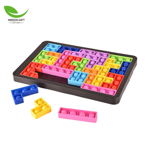 Trẻ em giáo dục học Tập Thông Minh Pop Câu Đố Fidget trò chơi đẩy Pop Câu Đố trêu ghẹo não đồ chơi Silicone khối xây dựng đồ chơi - Product Image 2