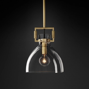 Vente flash - Lampe suspendue en verre de style industriel rétro moderne italien pour la maison, le bureau et les restaurants, éclairage décoratif à économie d'énergie - Product Image 1