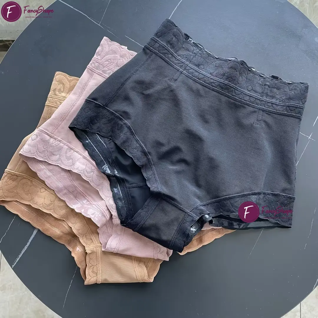 Colombian Style Mid Waist Booty Enhancer Shaper Butt Lifter BBL Faja Shorts Tummy Control Shapewear Fajas Briefs Panties