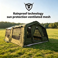 Tente gonflable de glamping en plein air Wonder Wild, tente à colonnes d'air imperméable facile à installer pour le camping en famille