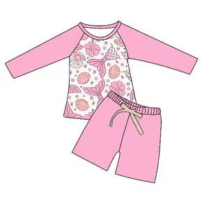 Купальная одежда Qingli для купания с принтом хвоста русалки для детей 6 -9 лет