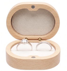 High Quality Wedding <b>Ring</b> Box Wood <b>Ring</b> Box for Proposal Handmade Rustic <b>Ring</b> <b>Storage</b> Box - Product Image 4