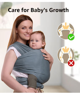 <span class=keywords><strong>Marsupio</strong></span> per Neonati in Poliestere e Spandex Regolabile, Facile <span class=keywords><strong>da</strong></span> Indossare, Colore Unito, Vendita Calda in USA ed Europa - Product Image 5