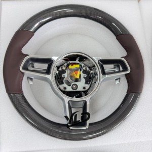 Volante de Cuero de Alta Calidad YLD para <span class=keywords><strong>Porsche</strong></span> Panamera Cayenne Macan Cayman GT4 <span class=keywords><strong>Boxster</strong></span> 718 981 911 991 992 - Product Image 5