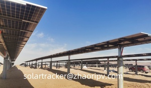 Bộ điều khiển theo dõi 1P PV trục đơn với hệ thống theo dõi năng lượng mặt trời nghiêng dễ dàng xây dựng mái phẳng - Product Image 5