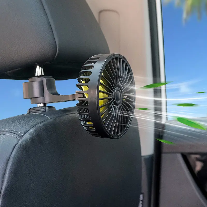 The new 5 watt car USB rear seat fan for summer ventilation and coolness