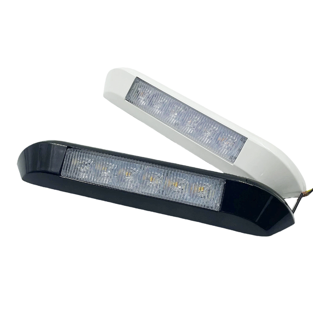 12V RV LED Light IP67 Waterproof 9W White & Amber for Camper Caravan Exterior Utility Awning Porch Lamp