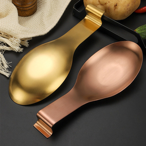 Logo personalizzato di grandi dimensioni scaldare piatto oro in acciaio inox Buffet utensile mestolo servire cucchiaio per la <span class=keywords><strong>cucina</strong></span> - Product Image 4