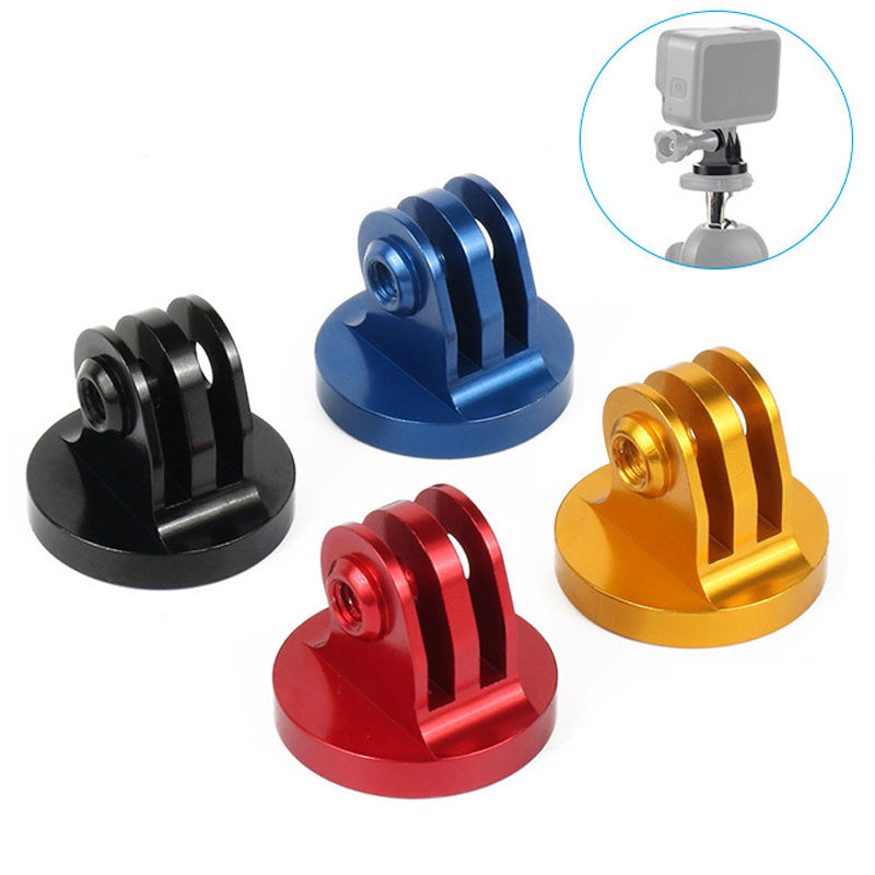 HONGDAK Action Camera Accessory Aluminum Alloy 1/4 Screw Hole Thread Adapter Tripod Mount for GoPro 13/12/11/10/9 Insta360 X4 X5