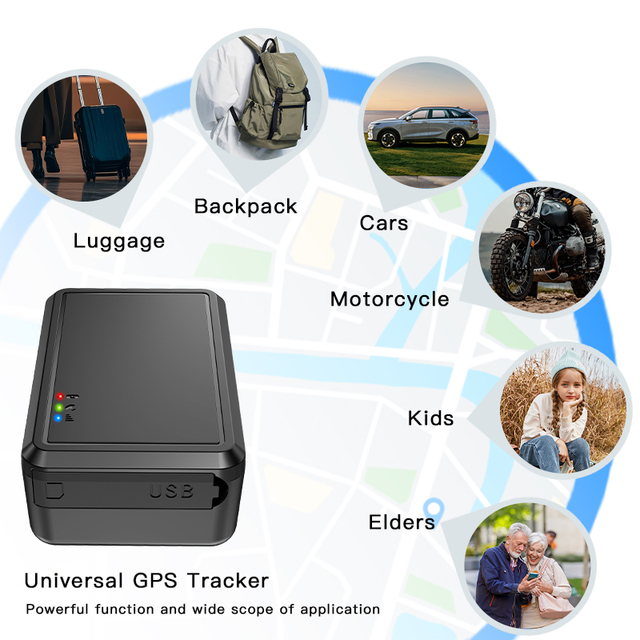 ZOOBII 1200mah Mini Wireless GPS Vehicle Tracker Strong Magnetic System GSM GPRS Beidou LBS Positioning 1-year 4G Android App