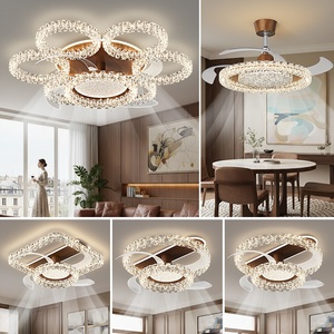 Nuevo Ventilador de Techo con Luz de Estilo Chino para Sala de Estar, Nueva Luz de Techo Sencilla de Estilo Italiano para Dormitorio, Ventilador de Techo con Luz para Sala de Estar y Comedor - Product Image 1