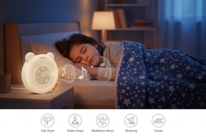 Máquina de Sonido Blanco para Bebés con Sensor de Llanto, 7 Melodías, Volumen Ajustable, Apagado Automático, Iluminación LED RGB, Proveedor OEM ODM - Product Image 2