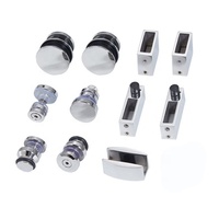 Quincaillerie pour porte coulissante/Quincaillerie en acier inoxydable 304 Accessoires pour porte de salle de bain en verre/Quincaillerie et accessoires pour porte