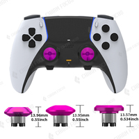 CHARM FOCUS Joysticks Métalliques pour Manette PS5 Edge, Kit de Remplacement de Capuchons de Joysticks Analogiques, 6 Joysticks - Multicolore