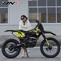 Moto tout-terrain BNK 2026 Enduro haute performance 300cc, moteur Zongshen 4 temps, course sportive hors route avec système CDI