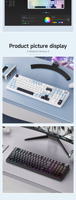 AULA F99 F99 Pro BT DIY RGB Backlit Wireless Mechanical Gaming Keyboard