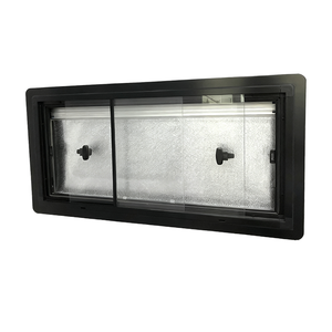Fenêtre coulissante en verre trempé 1200x500mm avec store enrouleur et <span class=keywords><strong>moustiquaire</strong></span> pour accessoires de camping-car, camping-car - Product Image 2