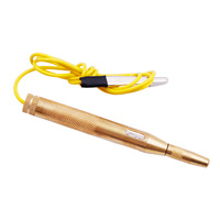 Détecteur de sonde de testeur de Circuit automatique 6V 12V 24V stylo de Test de Diagnostic en cuivre outil stylo de test de tension de lampe électrique de voiture