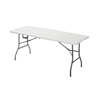 Table à manger pliante en plastique léger et durable, design moderne, empilable, imperméable, pour villa, hôpital, événements