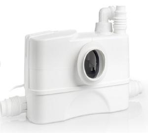 Station de relevage automatique des eaux usées DABpumpSewage GENIX 110, décharge des eaux usées au même étage, drainage des salles de bain en sous-sol, pompe de drainage des toilettes - Product Image 1