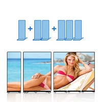 Nouvel écran portable pliable sur pied en aluminium P1.86 P2 P2.5 double face intérieur/extérieur pour affichage LED de magasin et de centre commercial