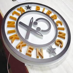 定制发光二极管3D亚克力标志广告标牌，带发光二极管条聚氯乙烯发光字母，适用于公园建筑公司IP65防水 - Product Image 5