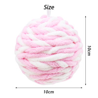 Boule de Noël en mousse pelucheuse rayée rose, rouge et blanche en gros, pendentif pour arbre de Noël, décoration de fête festive