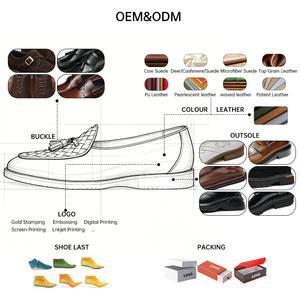 OEM/ODM Manufacturer Custom Design Men's Woven Tassel Loafers British Style Genuine Leather Slip-On Office Business Casual Shoes - Product Image 2