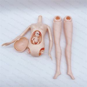 Lüks hamile kadın bebek mobilya ile hamile prenses yeni doğan bebek bebek beşiği ile bebek yatağı kız bebek pembe elbise ile - Product Image 5