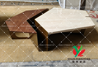 Table basse moderne de luxe, table basse sur mesure pour salon