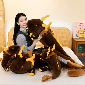 Yuan Zhongli Dragón <span class=keywords><strong>Divino</strong></span> Peluche Corto Figura de Juguete Serie Viaje Mortal Muñeco de Transformación Inmortal Almohada Periférica Edades - Product Image 1