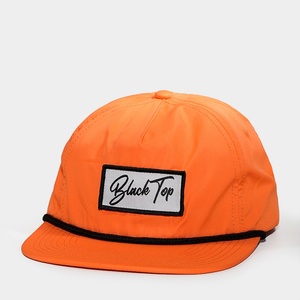 Gorras de Béisbol Personalizadas OEM de 5 Paneles con Parche Tejido, Cierre a Presión, Bordado de Moda, Gorras de Nailon Sin Estructura - Product Image 2