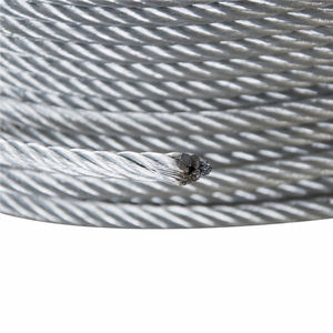 Nouvelle production populaire de corde de câble en acier à haute résistance 6mm 8mm 10mm 6x19 + câble en acier galvanisé FC - Product Image 4