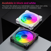 Ventilador AntarcChill ARGB PWM de 120 mm con Diseño de Cadena para Conexión de Múltiples Ventiladores, Sincronización RGB Fácil y Direccionable, Enfriador de Computadora para Gabinete
