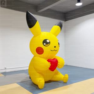 <span class=keywords><strong>Pikachu</strong></span> géant gonflable LED avec accessoire cœur, décoration de dessin animé pour fête d'enfants/événement de la Saint-Valentin/présentation en magasin/campagne de marque - Product Image 3