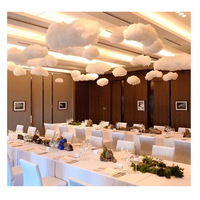 Nuages de coton artificiels créatifs pour plafond, accessoires de scène, décorations suspendues pour mariages
